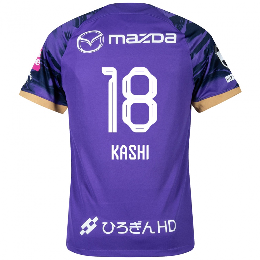 Dzieci Yoshifumi Kashiwa #18 Purple White Domowa Koszulka 2024/25 Koszulki Klubowe