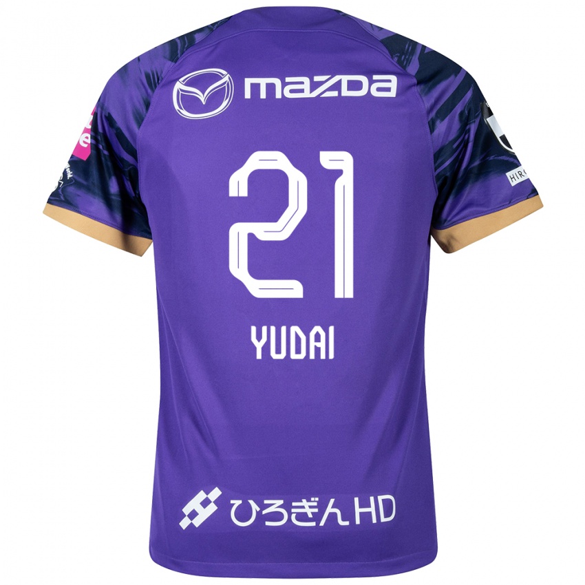 Dzieci Yudai Tanaka #21 Purple White Domowa Koszulka 2024/25 Koszulki Klubowe