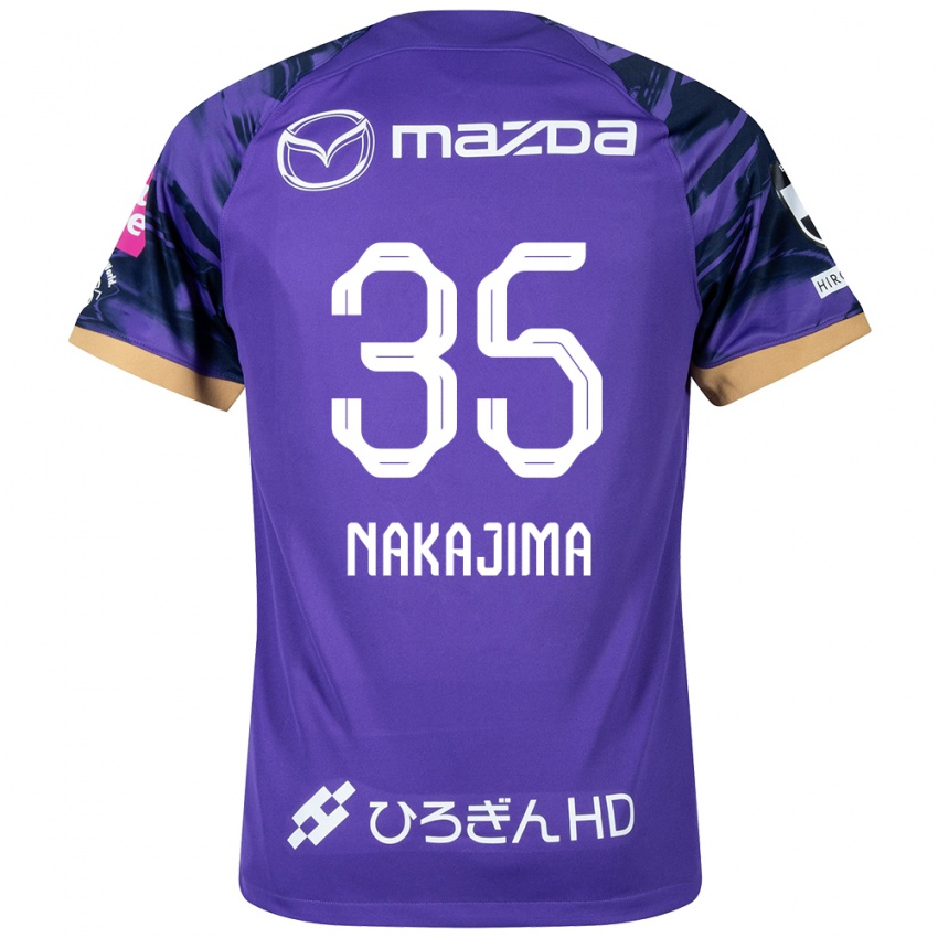 Dzieci Yotaro Nakajima #35 Purple White Domowa Koszulka 2024/25 Koszulki Klubowe