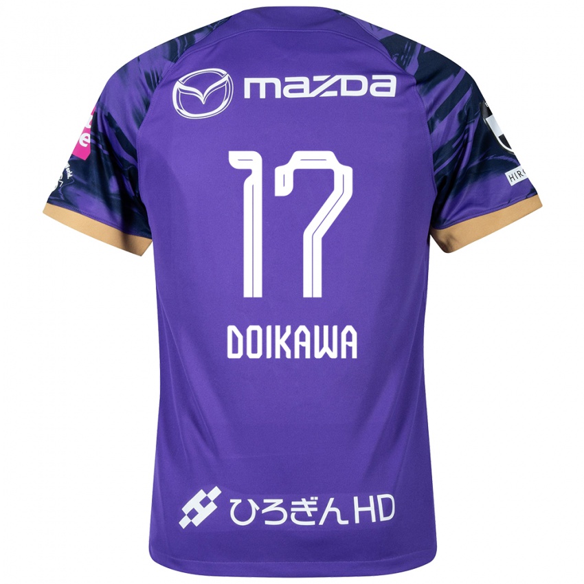 Dzieci Haruto Doikawa #17 Purple White Domowa Koszulka 2024/25 Koszulki Klubowe