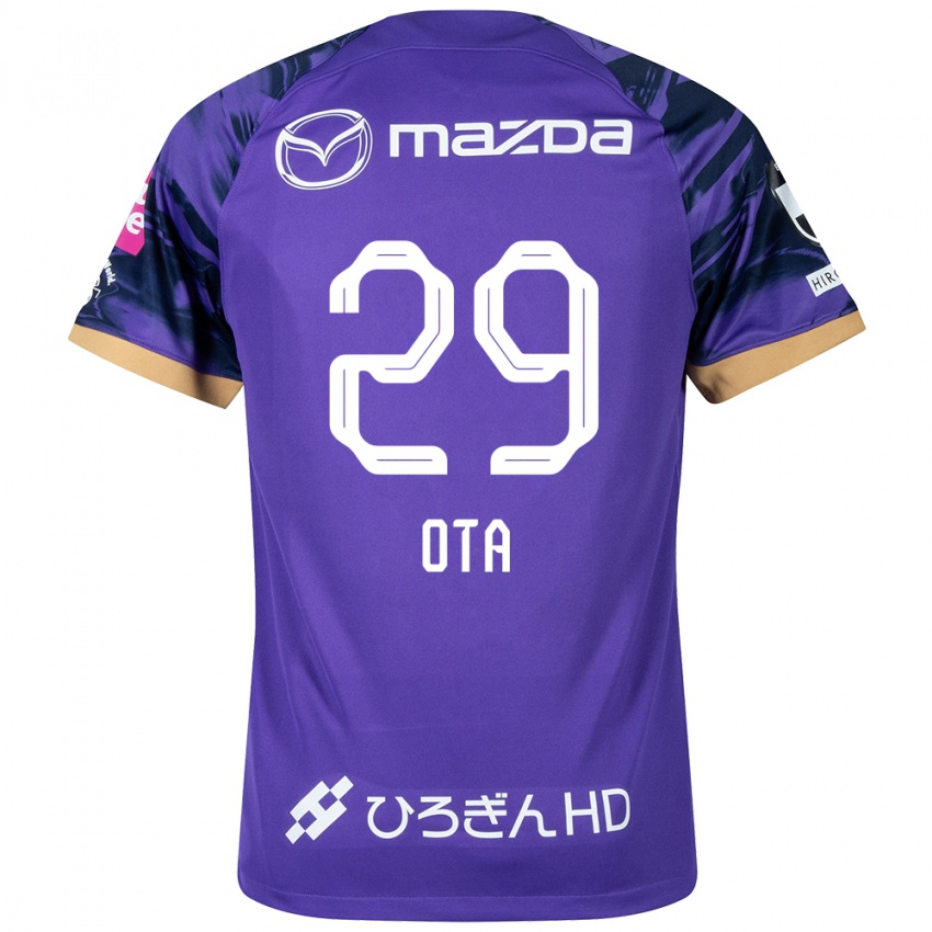 Dzieci Hiroto Ota #29 Purple White Domowa Koszulka 2024/25 Koszulki Klubowe