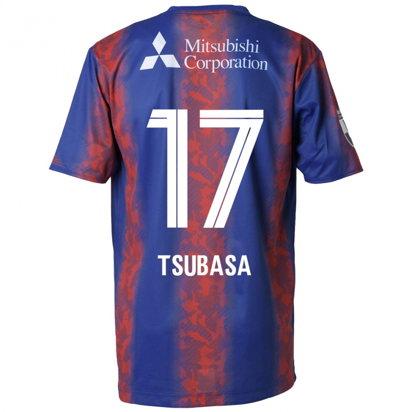 Dzieci Tsubasa Terayama #17 Niebieski Czerwony Domowa Koszulka 2024/25 Koszulki Klubowe