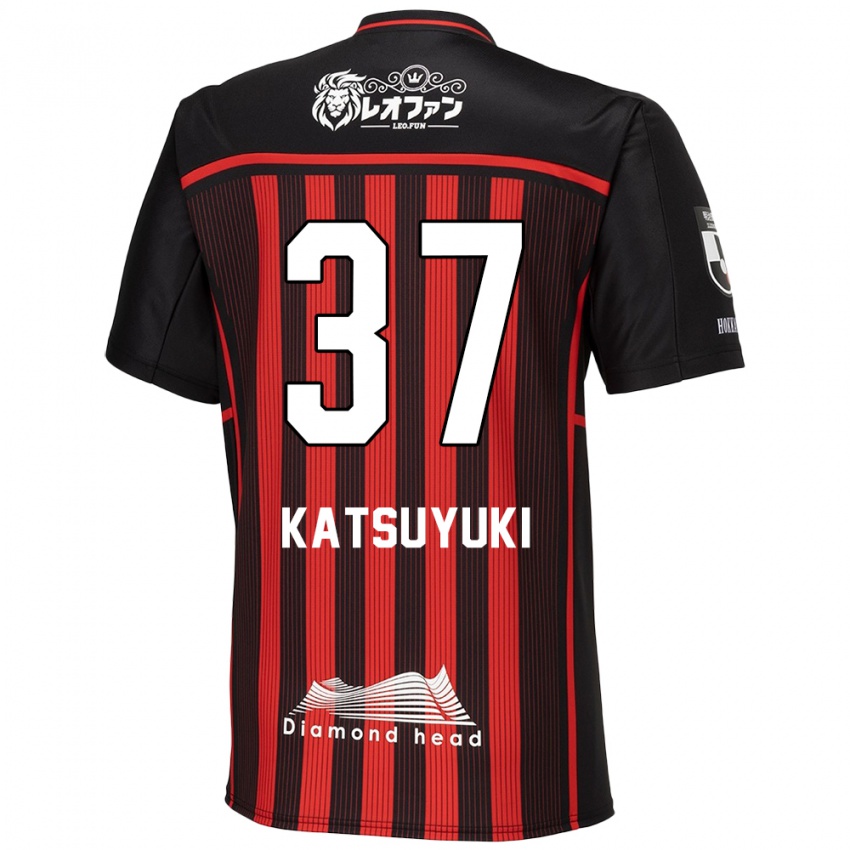 Dzieci Katsuyuki Tanaka #37 Czerwony Czarny Domowa Koszulka 2024/25 Koszulki Klubowe