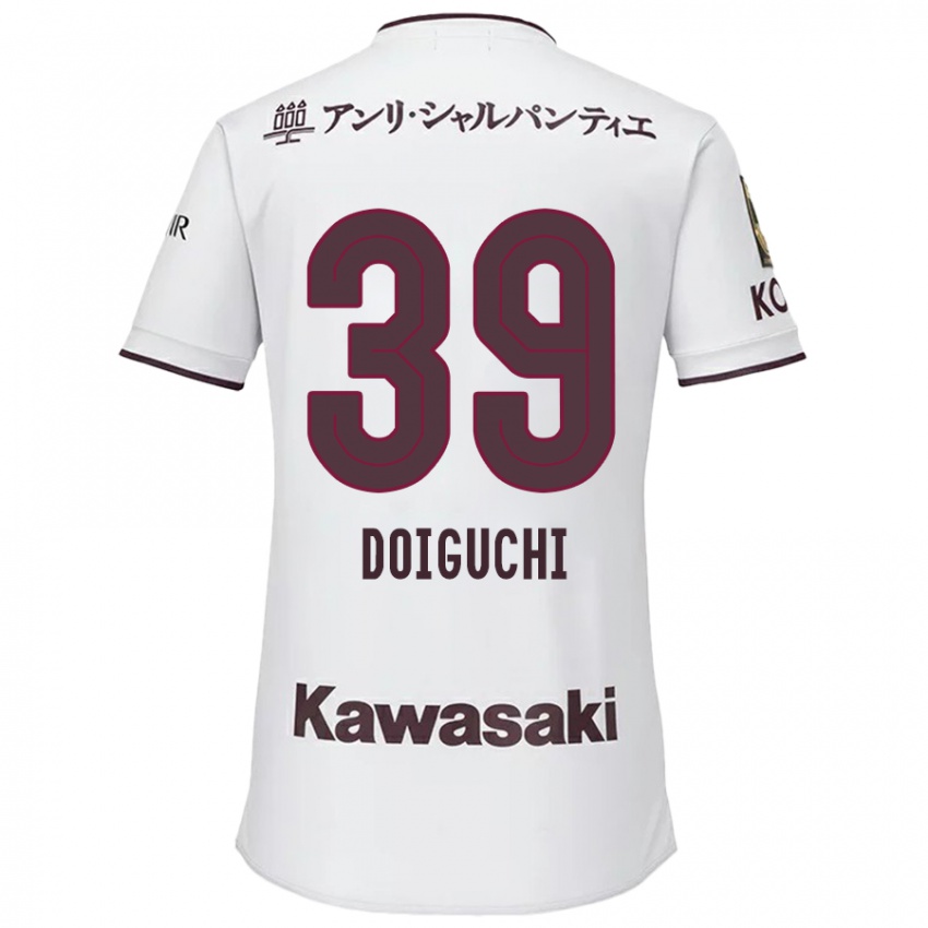 Dzieci Ritsu Doiguchi #39 Biało - Czerwony Wyjazdowa Koszulka 2024/25 Koszulki Klubowe