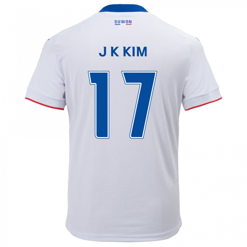 Dzieci Kyeong-Jung Kim #17 Biało Niebieski Wyjazdowa Koszulka 2024/25 Koszulki Klubowe