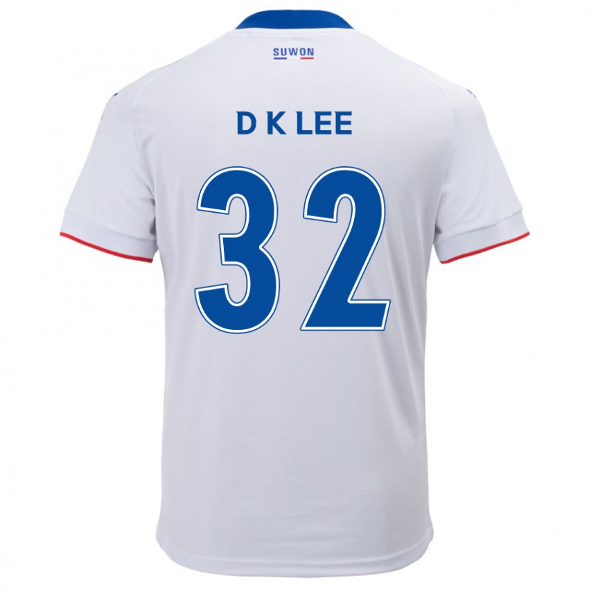 Dzieci Kyu-Dong Lee #32 Biało Niebieski Wyjazdowa Koszulka 2024/25 Koszulki Klubowe