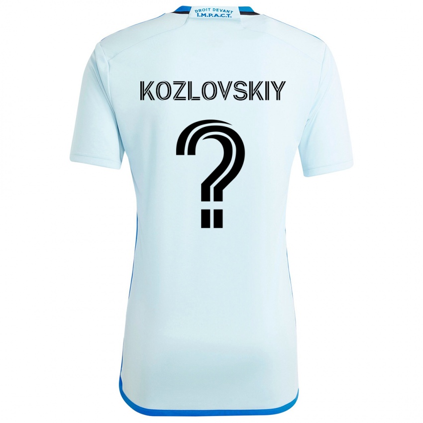 Dzieci Sergei Kozlovskiy #0 Lodowy Błękit Wyjazdowa Koszulka 2024/25 Koszulki Klubowe