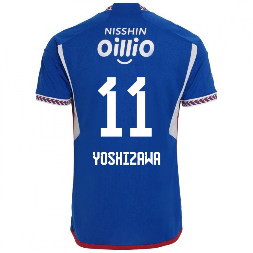 Męski Mirai Yoshizawa #11 Niebieski Biały Czerwony Domowa Koszulka 2024/25 Koszulki Klubowe