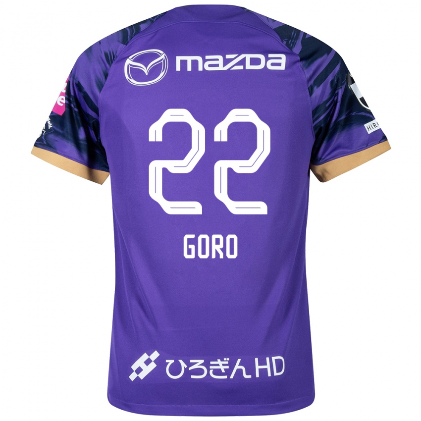 Męski Goro Kawanami #22 Purple White Domowa Koszulka 2024/25 Koszulki Klubowe