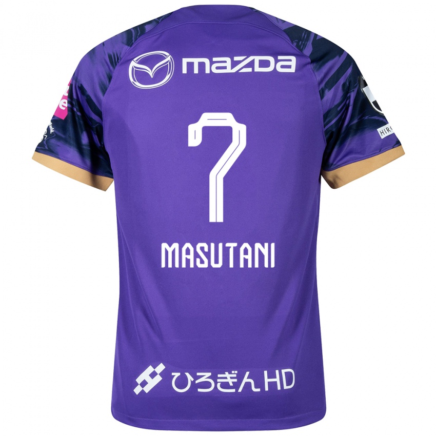 Męski Ayuki Masutani #7 Purple White Domowa Koszulka 2024/25 Koszulki Klubowe