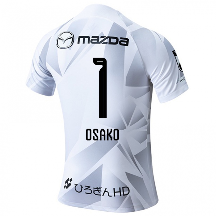 Męski Keisuke Osako #1 Biały Szary Czarny Wyjazdowa Koszulka 2024/25 Koszulki Klubowe