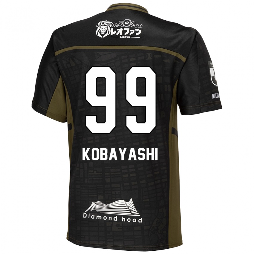 Męski Yuki Kobayashi #99 Czarny Zielony Wyjazdowa Koszulka 2024/25 Koszulki Klubowe