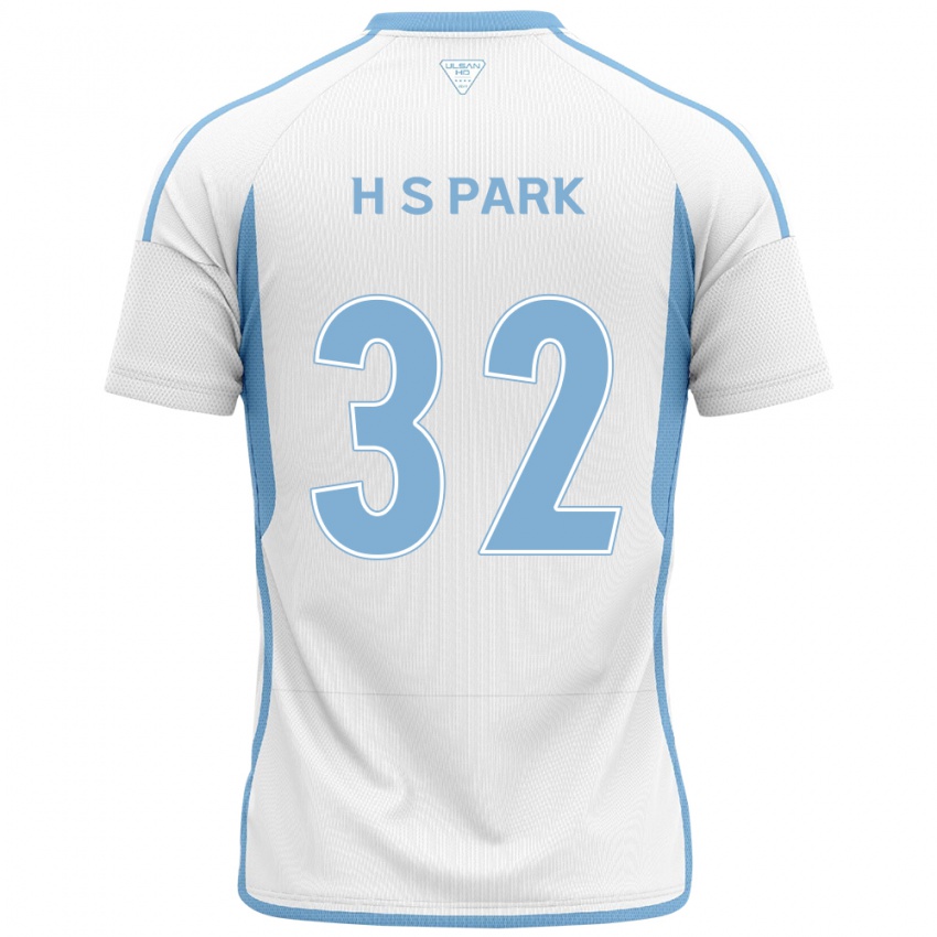 Męski Sung-Hyun Park #32 Biało Niebieski Wyjazdowa Koszulka 2024/25 Koszulki Klubowe