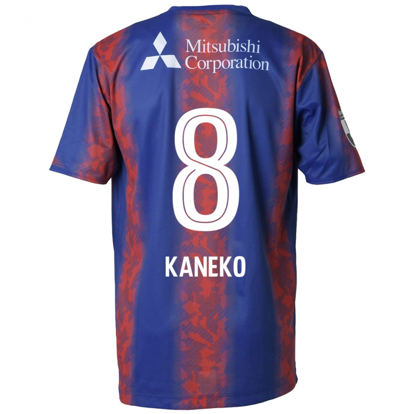 Kobiety Shunsuke Kaneko #8 Niebieski Czerwony Domowa Koszulka 2024/25 Koszulki Klubowe