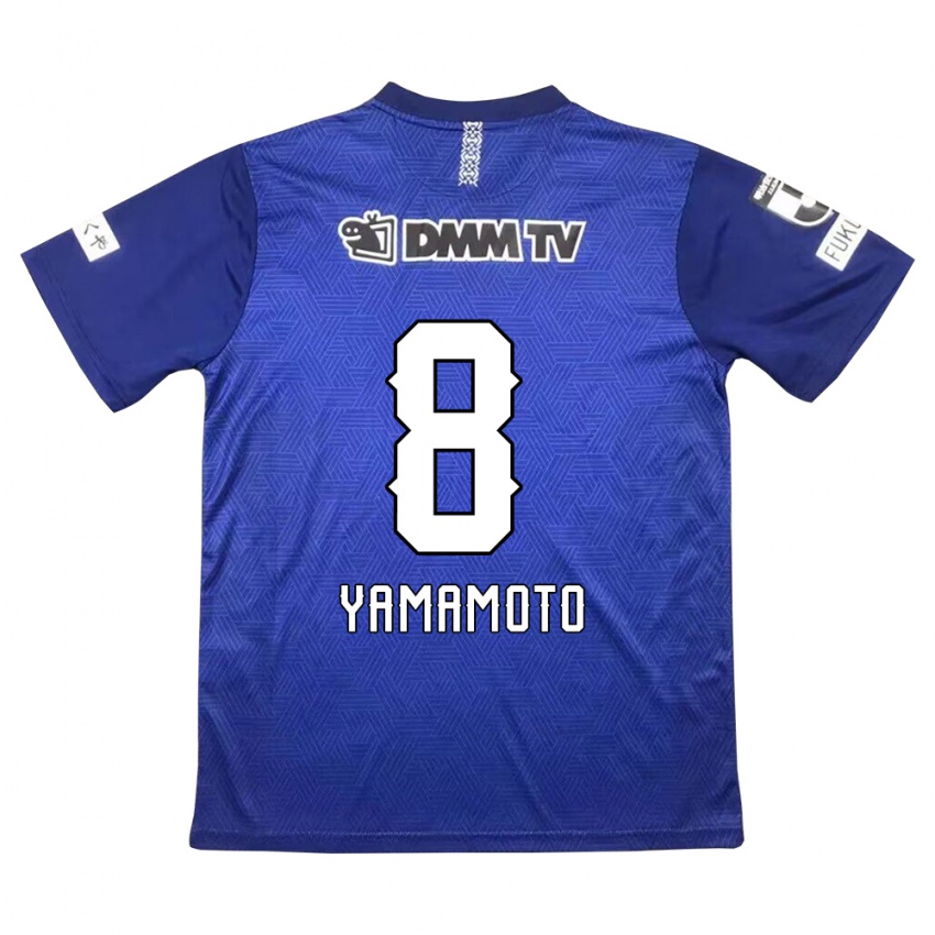 Kobiety Shunsuke Yamamoto #8 Ciemny Niebieski Domowa Koszulka 2024/25 Koszulki Klubowe