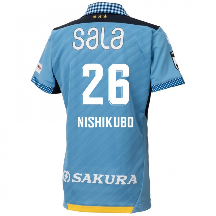 Kobiety Shunsuke Nishikubo #26 Niebiesko-Czarny Domowa Koszulka 2024/25 Koszulki Klubowe