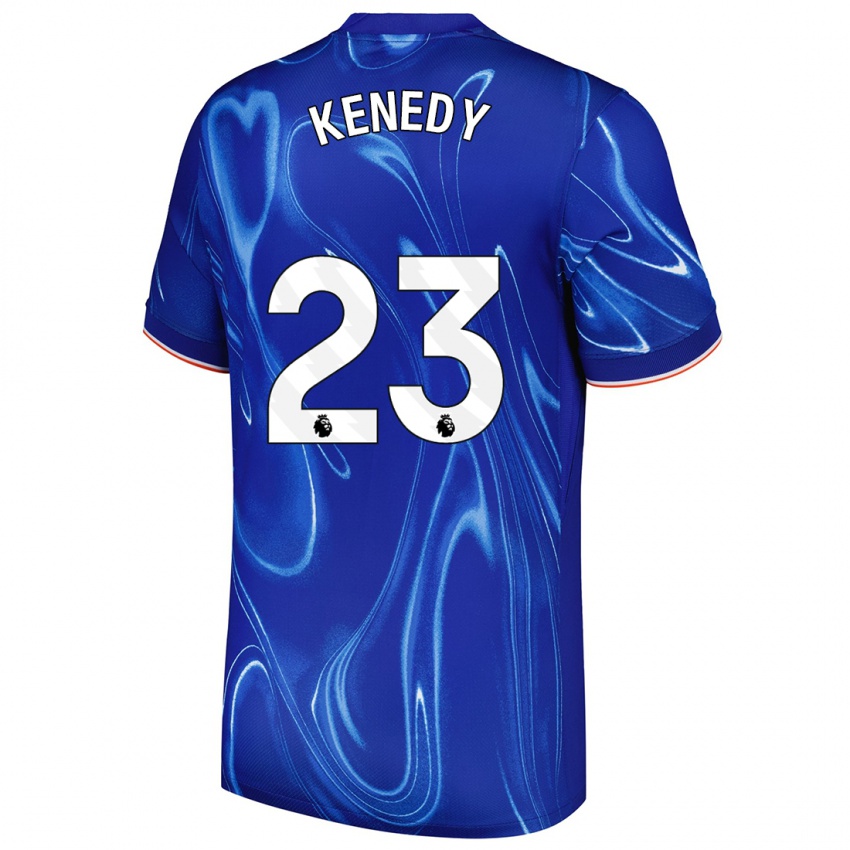 Dzieci Robert Kenedy #23 Niebieski Biały Domowa Koszulka 2024/25 Koszulki Klubowe