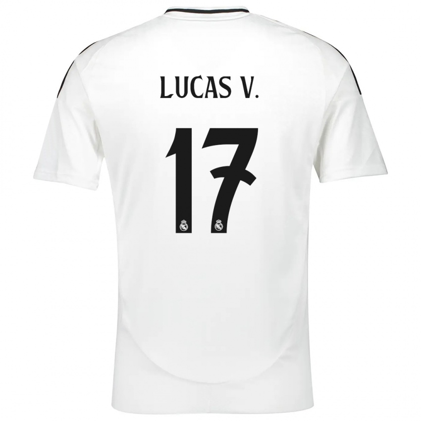 Dzieci Lucas Vazquez #17 Biały Domowa Koszulka 2024/25 Koszulki Klubowe