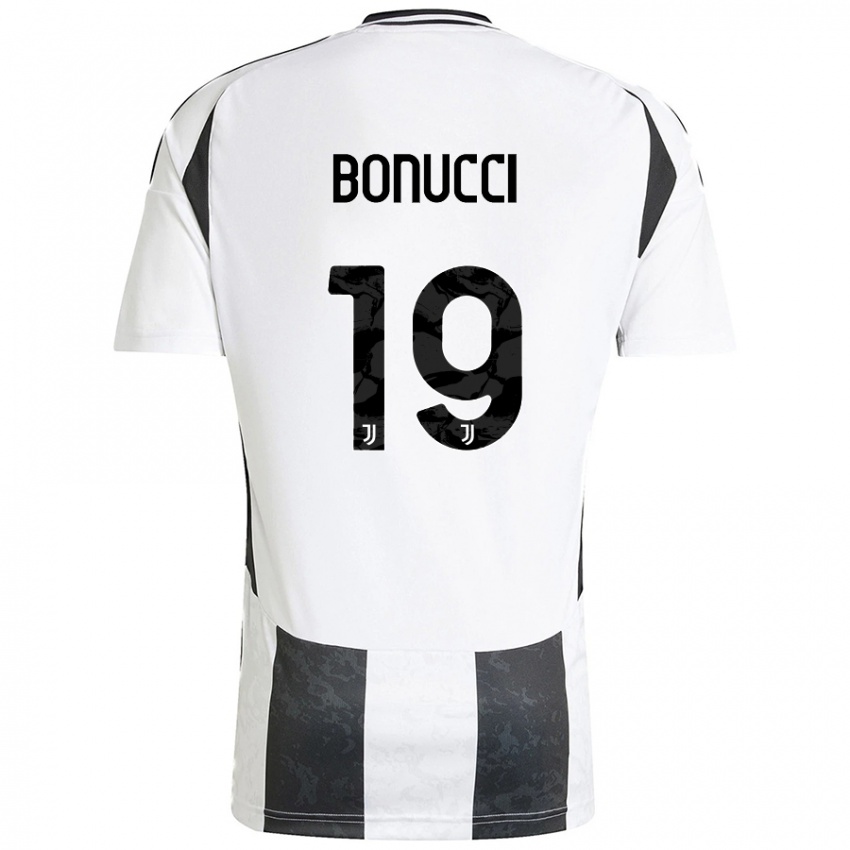 Dzieci Leonardo Bonucci #19 Biały Czarny Domowa Koszulka 2024/25 Koszulki Klubowe