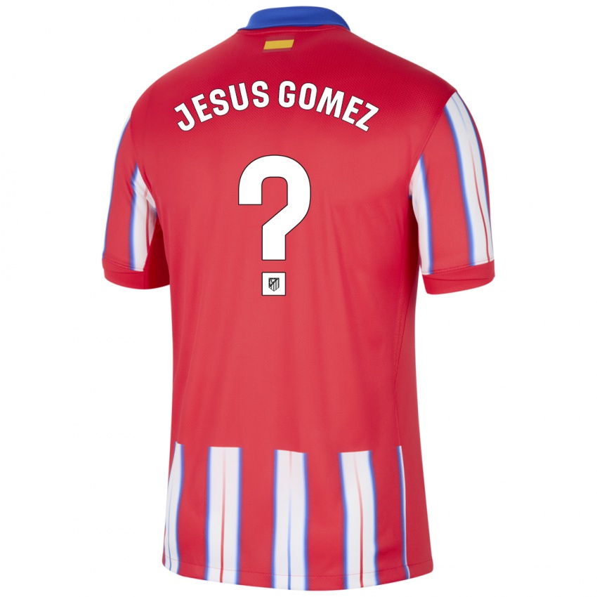 Dzieci Jesus Gomez #0 Czerwony Biały Niebieski Domowa Koszulka 2024/25 Koszulki Klubowe