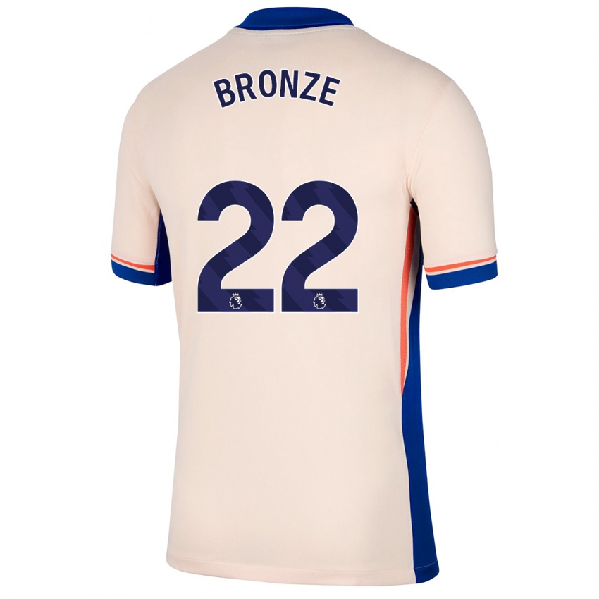 Dzieci Lucy Bronze #22 Jasnobeżowy Wyjazdowa Koszulka 2024/25 Koszulki Klubowe