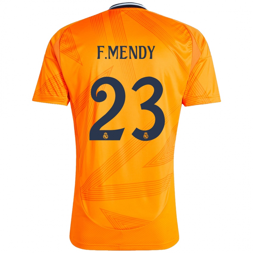 Dzieci Ferland Mendy #23 Pomarańczowy Wyjazdowa Koszulka 2024/25 Koszulki Klubowe