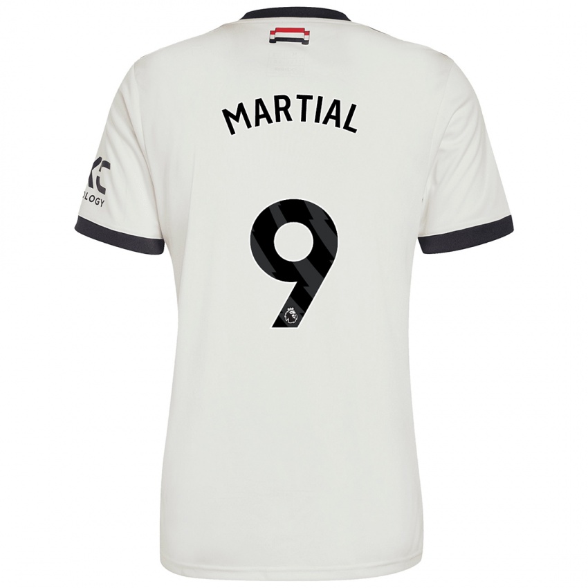 Dzieci Anthony Martial #9 Ecru Trzeci Komplet Koszulka 2024/25 Koszulki Klubowe