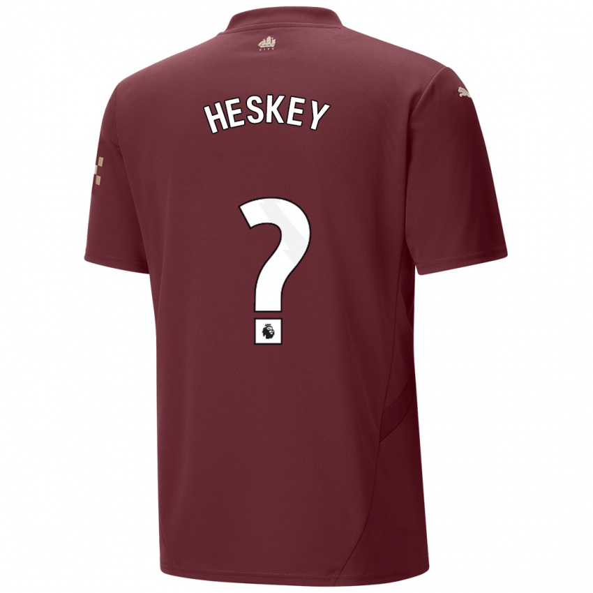 Dzieci Reigan Heskey #0 Kasztanowy Trzeci Komplet Koszulka 2024/25 Koszulki Klubowe