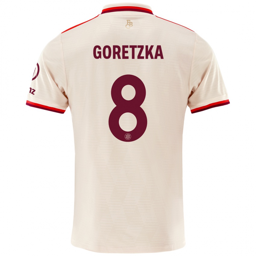 Dzieci Leon Goretzka #8 Lniany Trzeci Komplet Koszulka 2024/25 Koszulki Klubowe