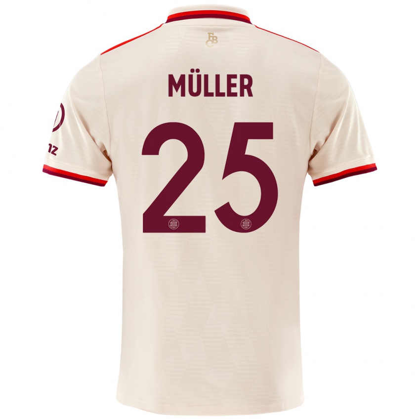 Dzieci Thomas Muller #25 Lniany Trzeci Komplet Koszulka 2024/25 Koszulki Klubowe