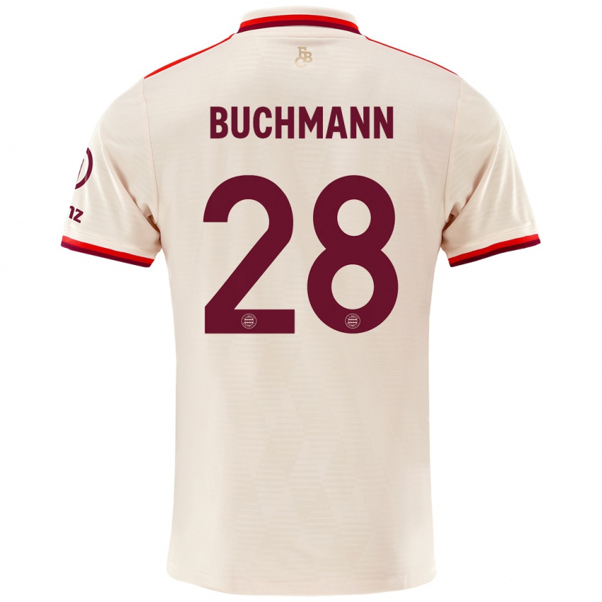 Dzieci Tarek Buchmann #28 Lniany Trzeci Komplet Koszulka 2024/25 Koszulki Klubowe