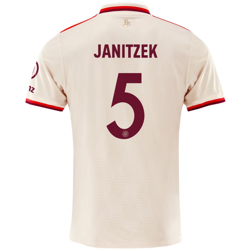 Dzieci Justin Janitzek #5 Lniany Trzeci Komplet Koszulka 2024/25 Koszulki Klubowe