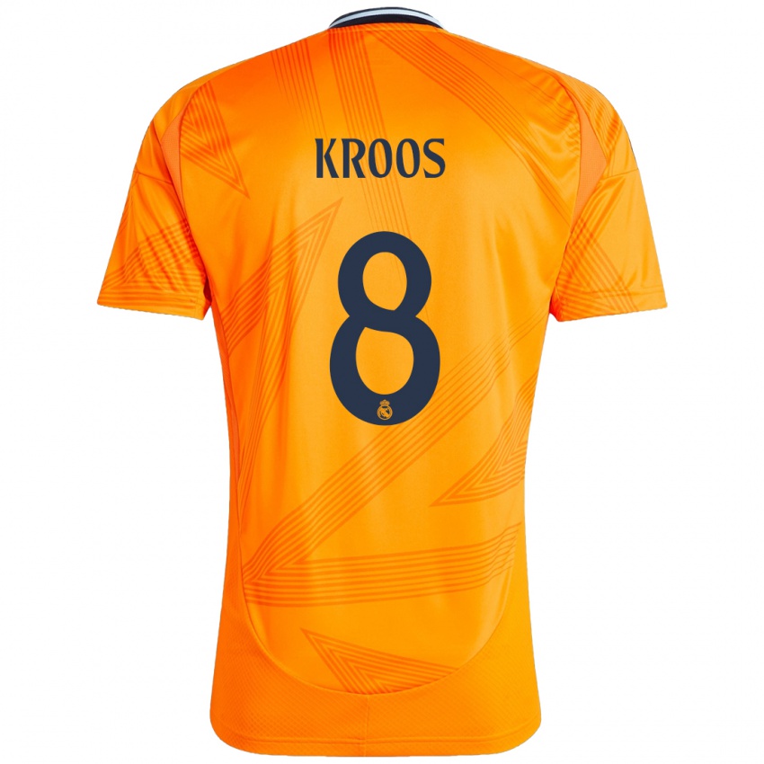 Męski Toni Kroos #8 Pomarańczowy Wyjazdowa Koszulka 2024/25 Koszulki Klubowe