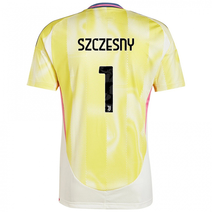 Męski Wojciech Szczesny #1 Żółty Słoneczny Wyjazdowa Koszulka 2024/25 Koszulki Klubowe