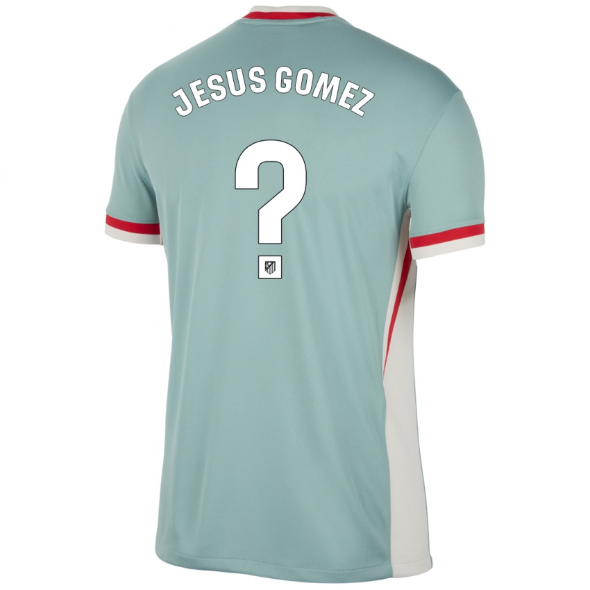 Męski Jesus Gomez #0 Jasnobeżowy Niebieski Wyjazdowa Koszulka 2024/25 Koszulki Klubowe