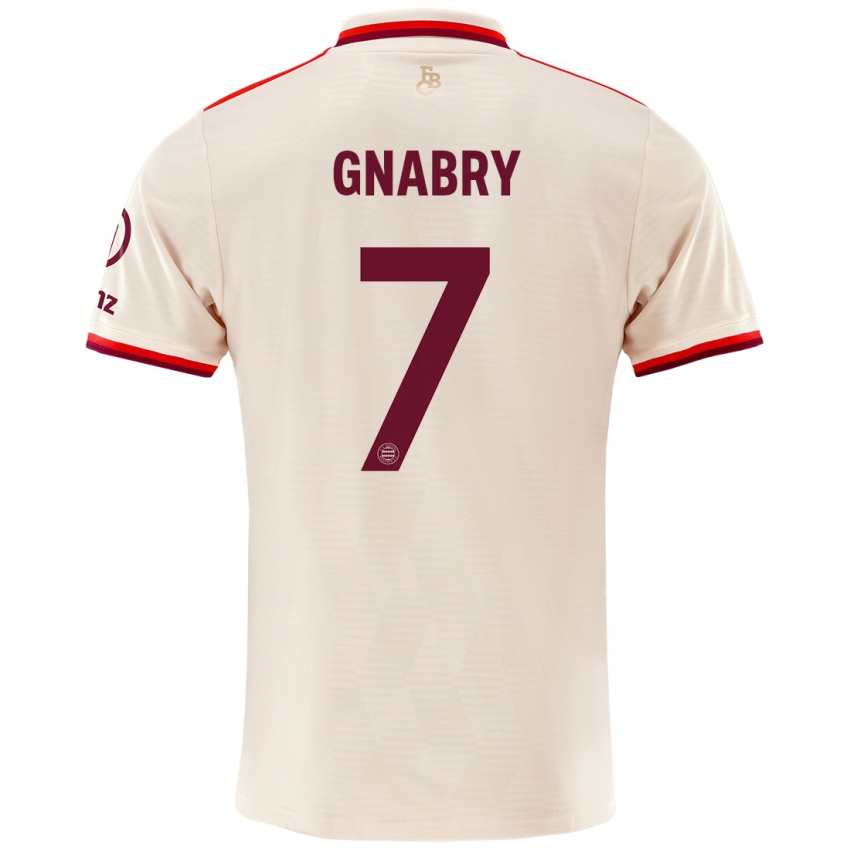 Męski Serge Gnabry #7 Lniany Trzeci Komplet Koszulka 2024/25 Koszulki Klubowe