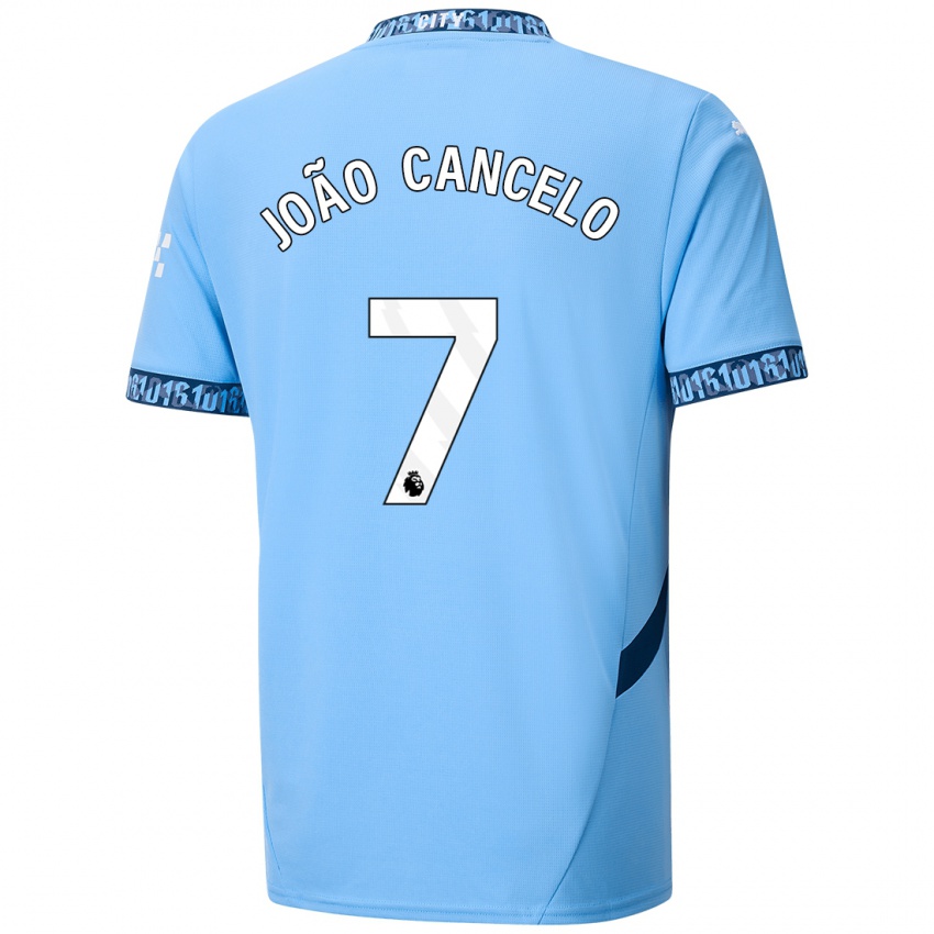 Kobiety Joao Cancelo #7 Granatowy Domowa Koszulka 2024/25 Koszulki Klubowe