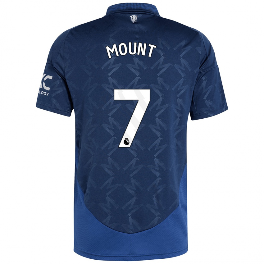 Kobiety Mason Mount #7 Indygo Wyjazdowa Koszulka 2024/25 Koszulki Klubowe