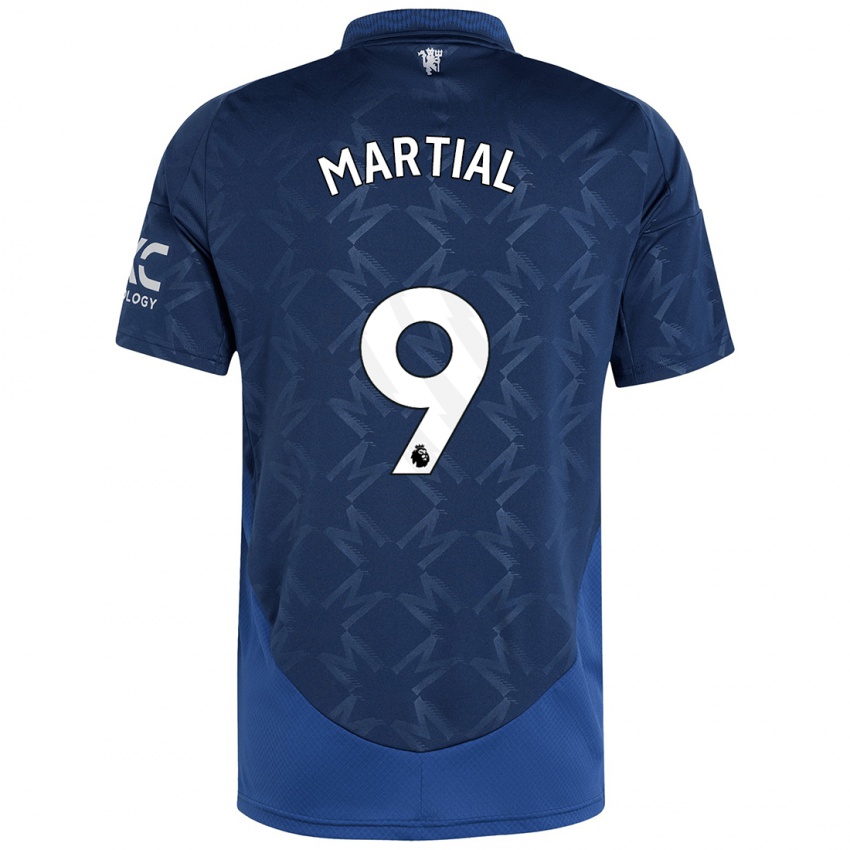 Kobiety Anthony Martial #9 Indygo Wyjazdowa Koszulka 2024/25 Koszulki Klubowe