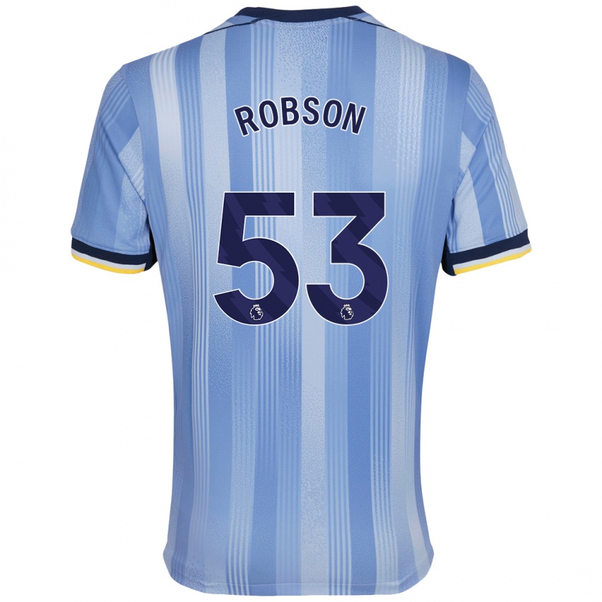 Kobiety Max Robson #53 Jasnoniebieski Wyjazdowa Koszulka 2024/25 Koszulki Klubowe