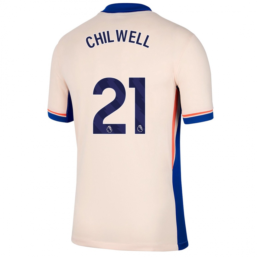 Kobiety Ben Chilwell #21 Jasnobeżowy Wyjazdowa Koszulka 2024/25 Koszulki Klubowe