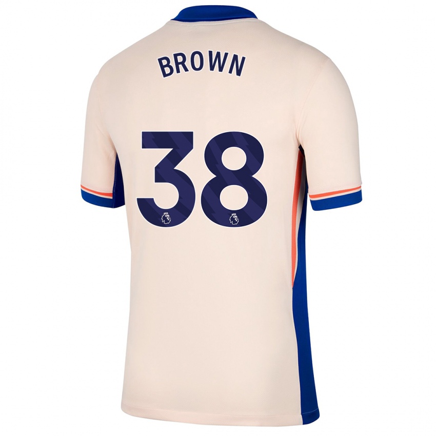 Kobiety Cerys Brown #38 Jasnobeżowy Wyjazdowa Koszulka 2024/25 Koszulki Klubowe