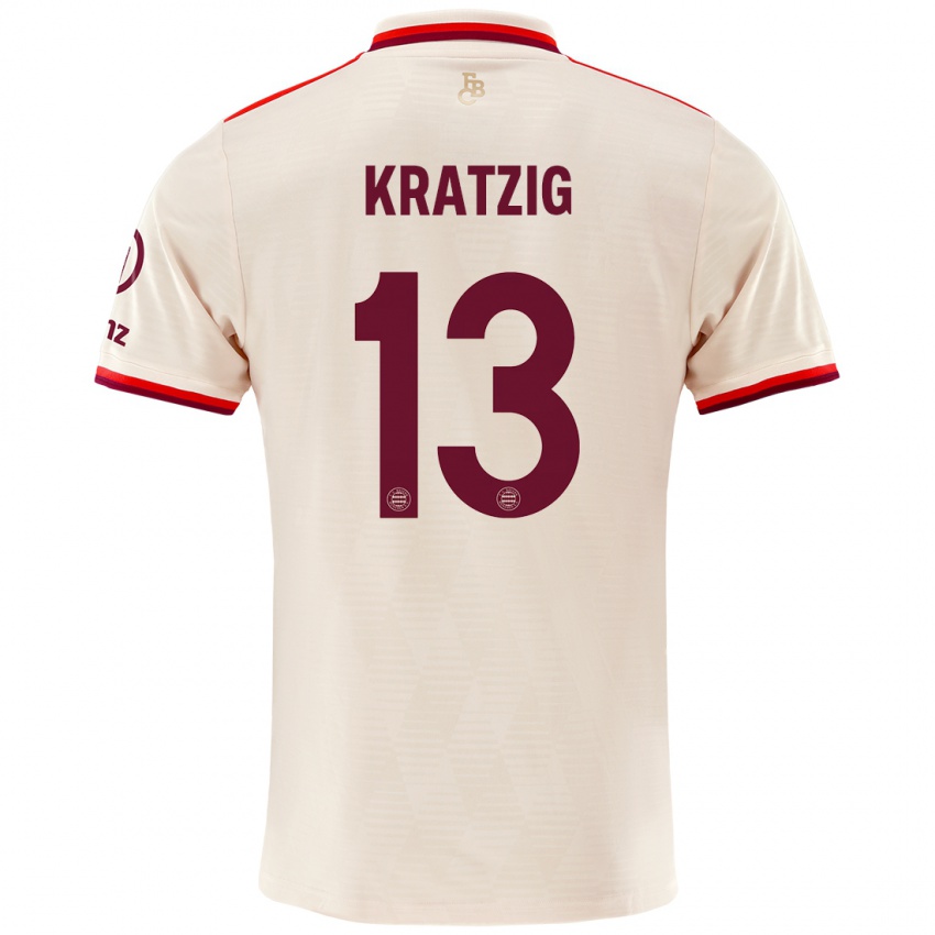 Kobiety Frans Kratzig #13 Lniany Trzeci Komplet Koszulka 2024/25 Koszulki Klubowe