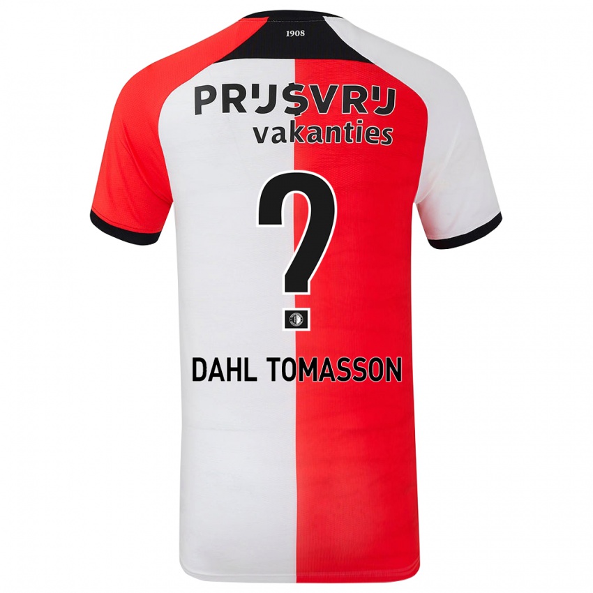 Dzieci Luca Dahl Tomasson #0 Czerwony Biały Domowa Koszulka 2024/25 Koszulki Klubowe