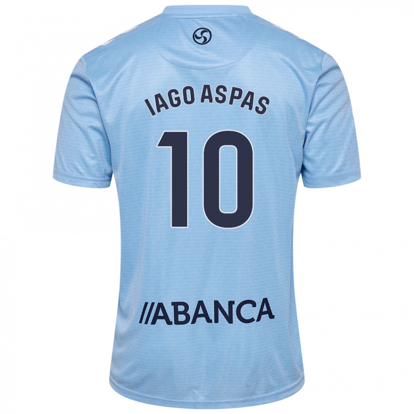 Dzieci Iago Aspas #10 Błękit Nieba Domowa Koszulka 2024/25 Koszulki Klubowe