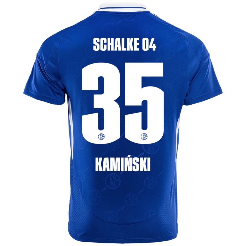 Dzieci Marcin Kaminski #35 Królewski Niebieski Domowa Koszulka 2024/25 Koszulki Klubowe