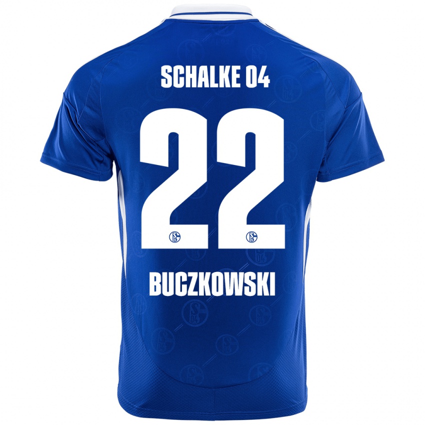 Dzieci Philip Buczkowski #22 Królewski Niebieski Domowa Koszulka 2024/25 Koszulki Klubowe