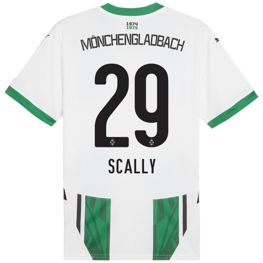 Dzieci Joe Scally #29 Biały Zielony Domowa Koszulka 2024/25 Koszulki Klubowe