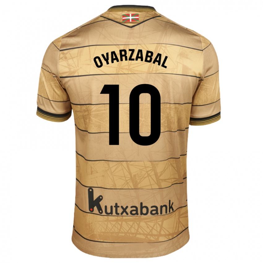 Dzieci Mikel Oyarzabal #10 Brązowy Wyjazdowa Koszulka 2024/25 Koszulki Klubowe