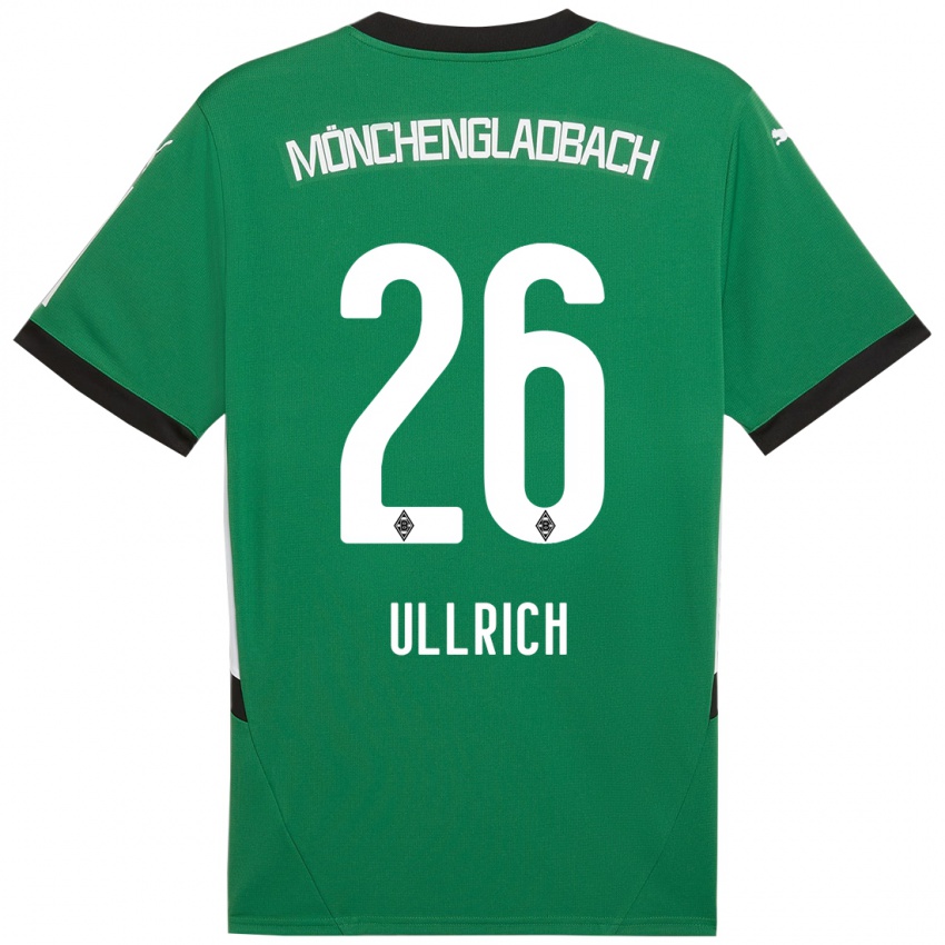 Dzieci Lukas Ullrich #26 Zielony Biały Wyjazdowa Koszulka 2024/25 Koszulki Klubowe